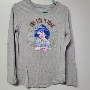 Disney Princess Jasmine Long Sleeve Tee Shirt Aladdin Girls XL 14 16